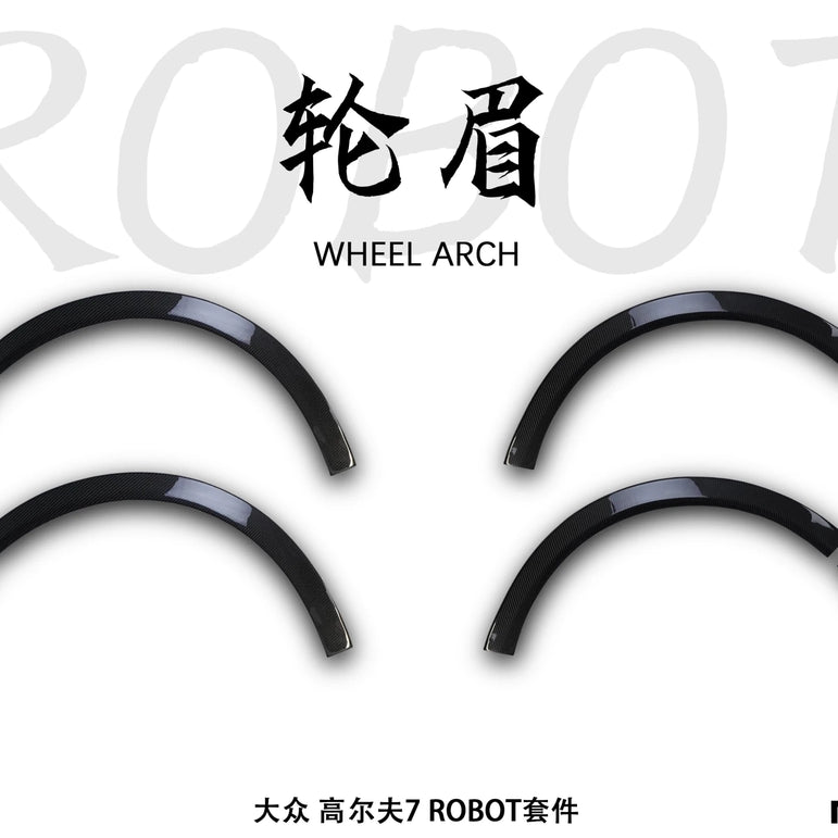 Robot Craftsman Volkswagen Golf / GTI / Golf R MK7 MK7.5 Front & Rear Arches Aftermarket Carbon Fiber Part / Bodykit - Robot Bodykits
