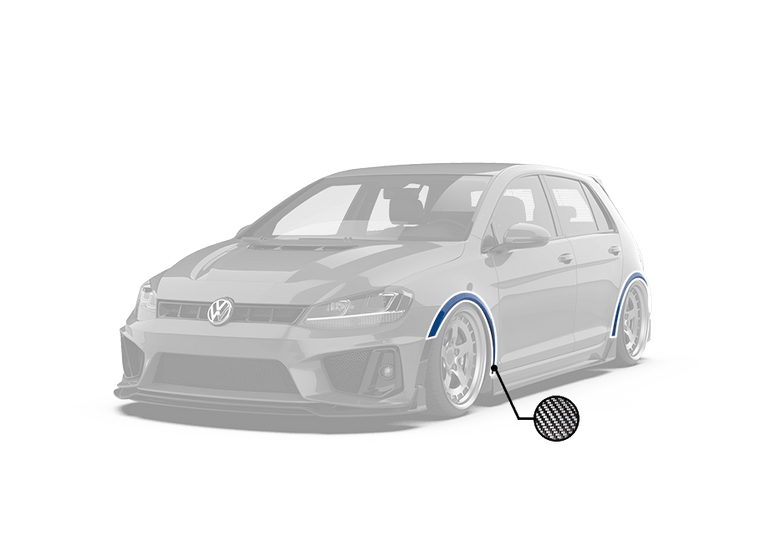 Robot Craftsman Volkswagen Golf / GTI / Golf R MK7 MK7.5 Front & Rear Arches Aftermarket Carbon Fiber Part / Bodykit - Robot Bodykits