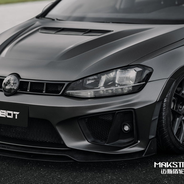Robot Craftsman Volkswagen Golf / GTI / Golf R MK7 MK7.5 Hood / Bonnet Aftermarket Carbon Fiber Part / Bodykit - Robot Bodykits