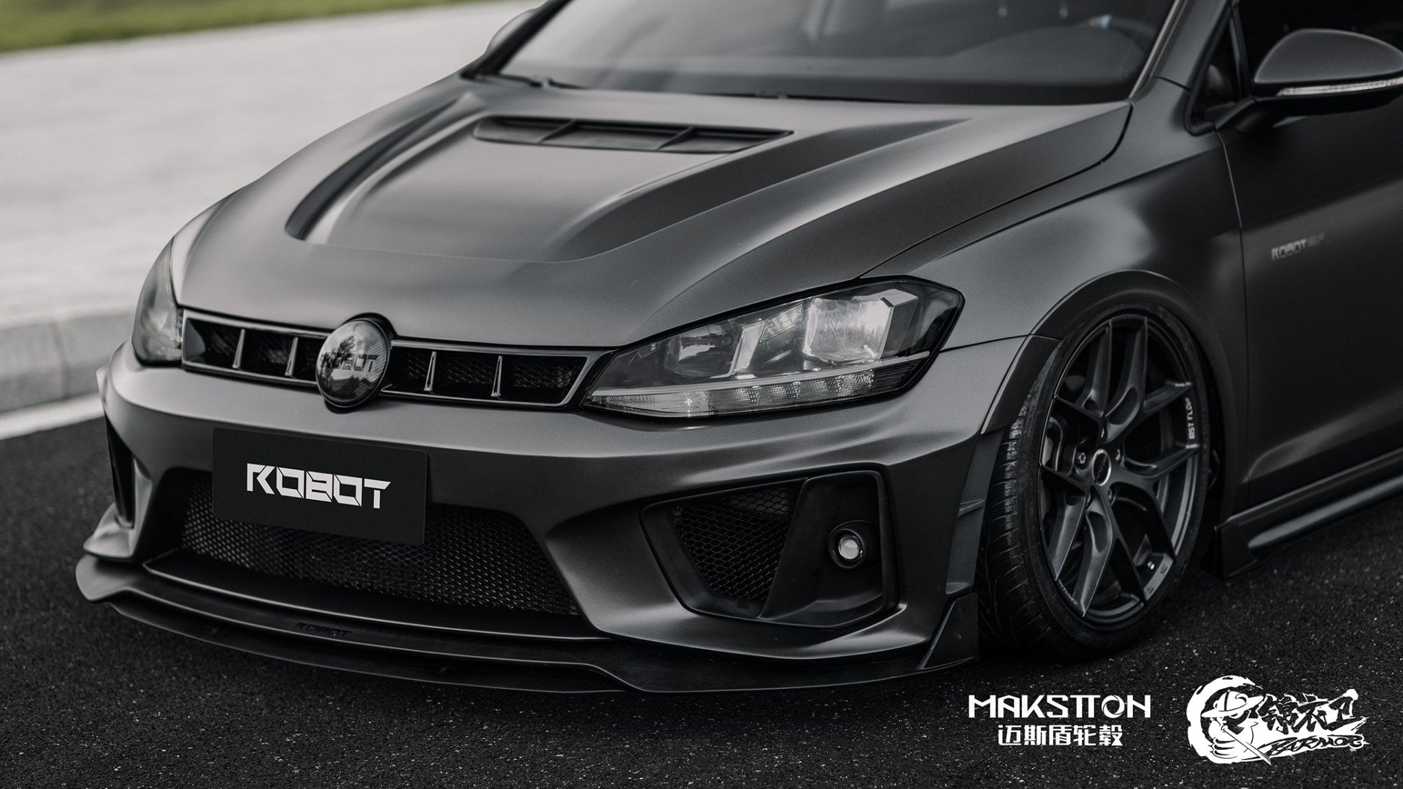 Robot Craftsman Volkswagen Golf / GTI / Golf R MK7 MK7.5 Hood / Bonnet Aftermarket Carbon Fiber Part / Bodykit - Robot Bodykits