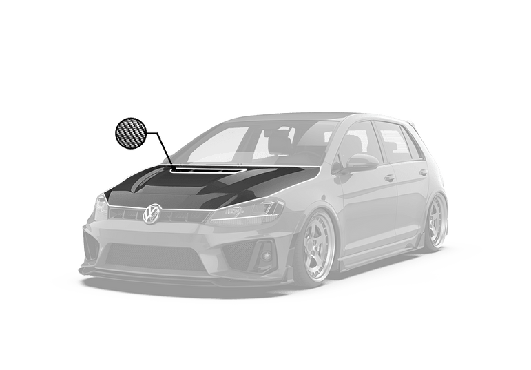 Robot Craftsman Volkswagen Golf / GTI / Golf R MK7 MK7.5 Hood / Bonnet Aftermarket Carbon Fiber Part / Bodykit - Robot Bodykits