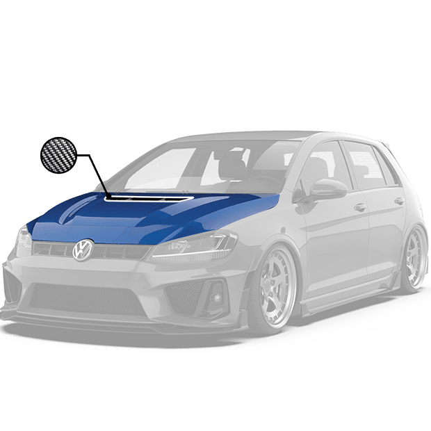 Robot Craftsman Volkswagen Golf / GTI / Golf R MK7 MK7.5 Hood / Bonnet Aftermarket Carbon Fiber Part / Bodykit - Robot Bodykits