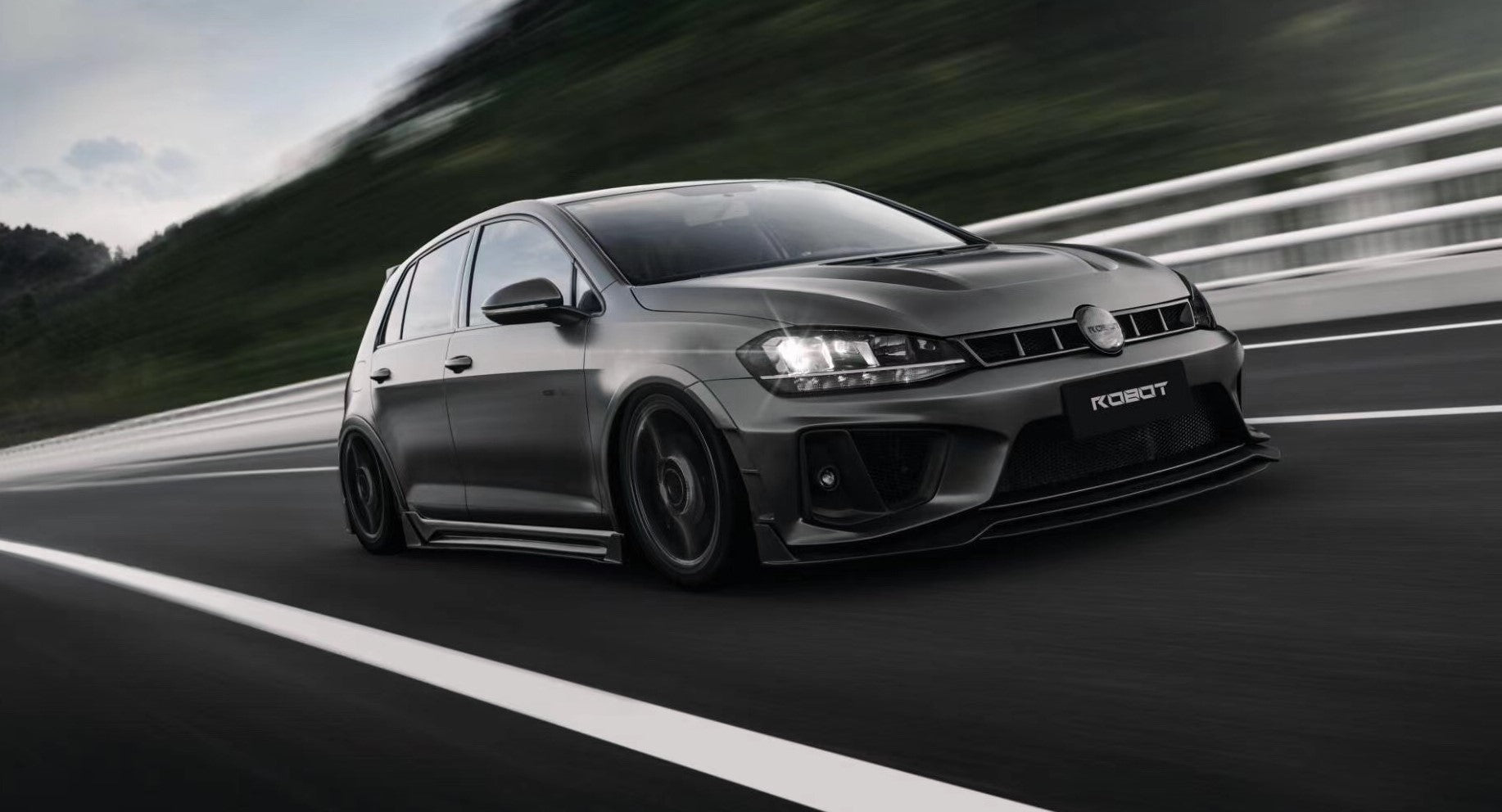 Robot Craftsman Volkswagen Golf / GTI / Golf R MK7 MK7.5 Side Skirts Aftermarket Carbon Fiber Part / Bodykit - Robot Bodykits