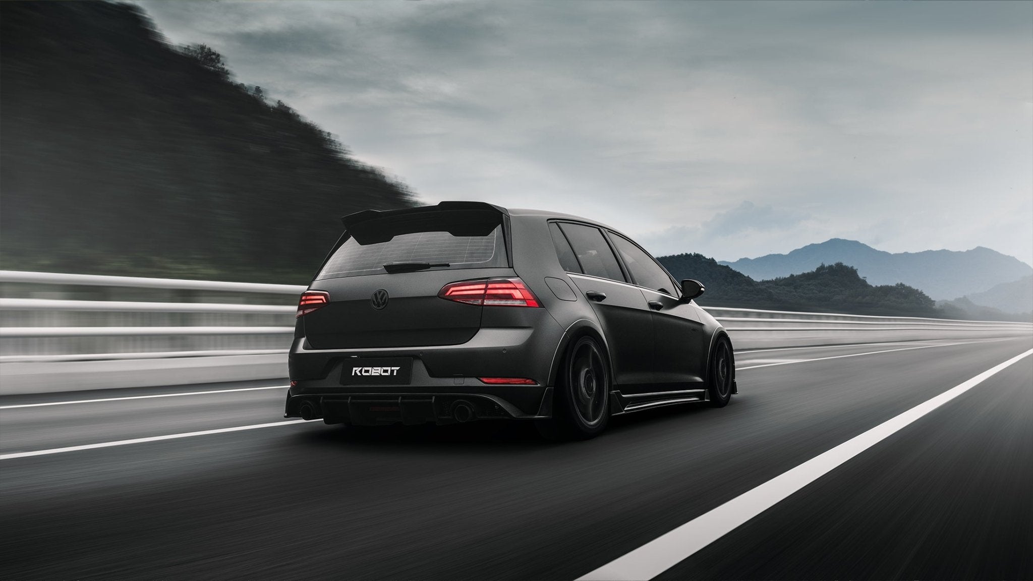 Robot Craftsman Volkswagen Golf / GTI / Golf R Rear Spoiler (Mk 7.5 Only) Aftermarket Carbon Fiber Part / Bodykit - Robot Bodykits