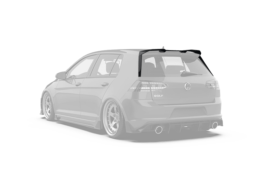 Robot Craftsman Volkswagen Golf / GTI / Golf R Rear Spoiler (Mk 7.5 Only) Aftermarket Carbon Fiber Part / Bodykit - Robot Bodykits