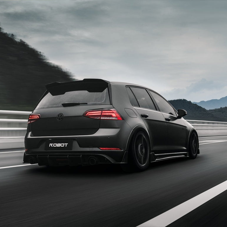 Robot Craftsman Volkswagen Golf / GTI MK7.5 Rear Diffuser (Mk7.5 Only) Aftermarket Carbon Fiber Part / Bodykit - Robot Bodykits