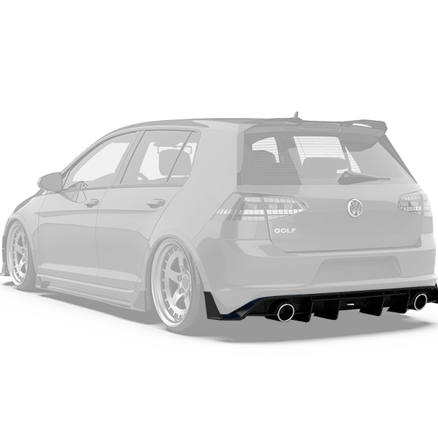 Robot Craftsman Volkswagen Golf / GTI MK7.5 Rear Diffuser (Mk7.5 Only) Aftermarket Carbon Fiber Part / Bodykit - Robot Bodykits
