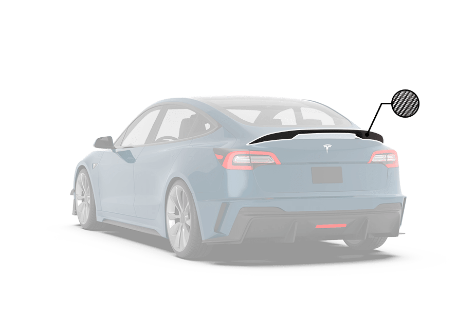 Robot Craftsman Widebody Tesla Model 3 “HACKER” Spoiler Options Aftermarket Carbon Fiber Part / Bodykit - Robot Bodykits