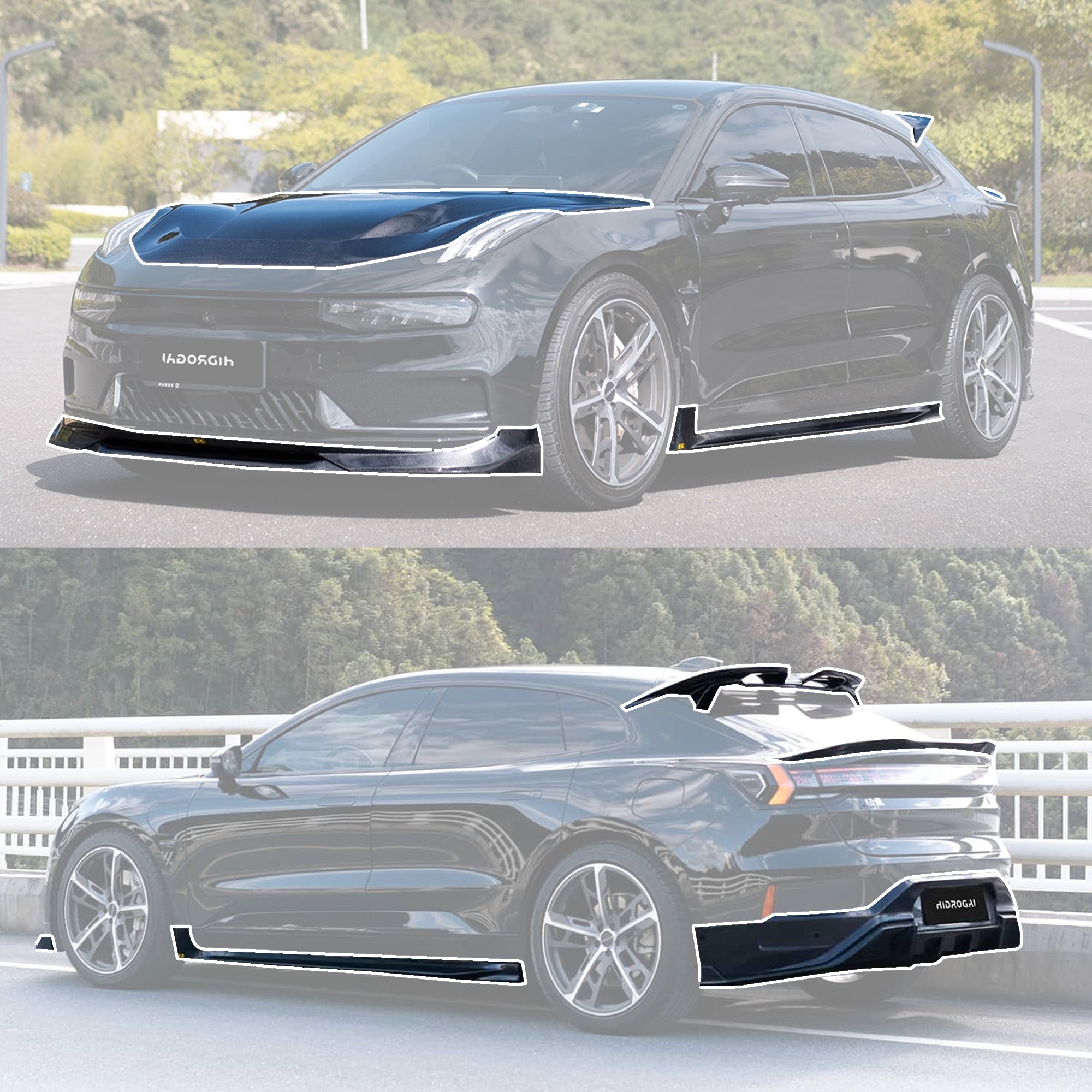 Robot Craftsman Zeekr 001 Complete Bodykit Aftermarket Carbon Fiber Part / Bodykit - Robot Bodykits