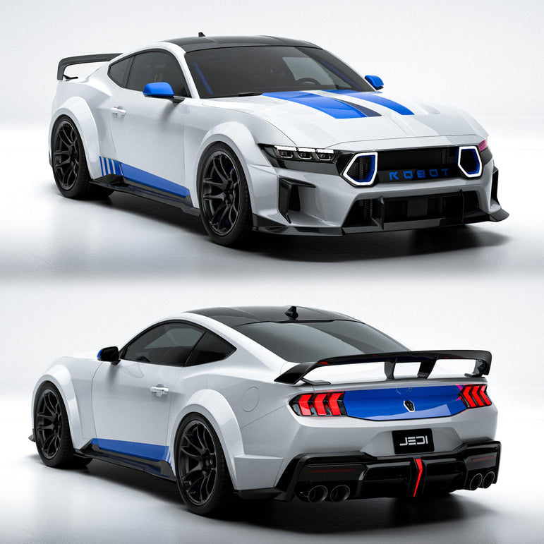 ROBOT Ford Mustang S650 JEDI FRP/ WCF Body Kit & Widebody Kit for Ford Mustang S650 Models Aftermarket Carbon Fiber Part / Bodykit - Robot Bodykits