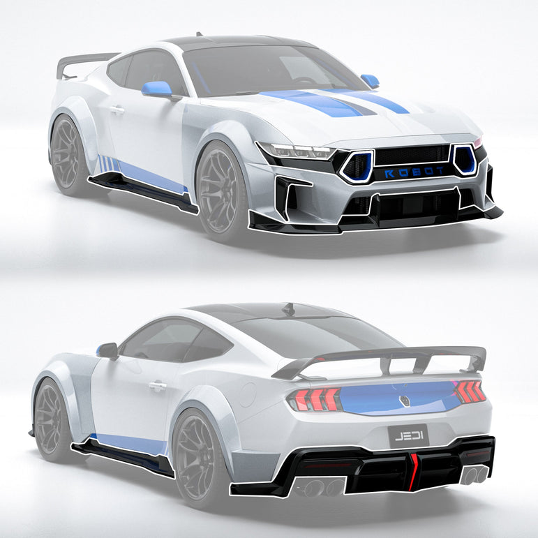 ROBOT Ford Mustang S650 JEDI FRP/ WCF Body Kit & Widebody Kit for Ford Mustang S650 Models Aftermarket Carbon Fiber Part / Bodykit - Robot Bodykits