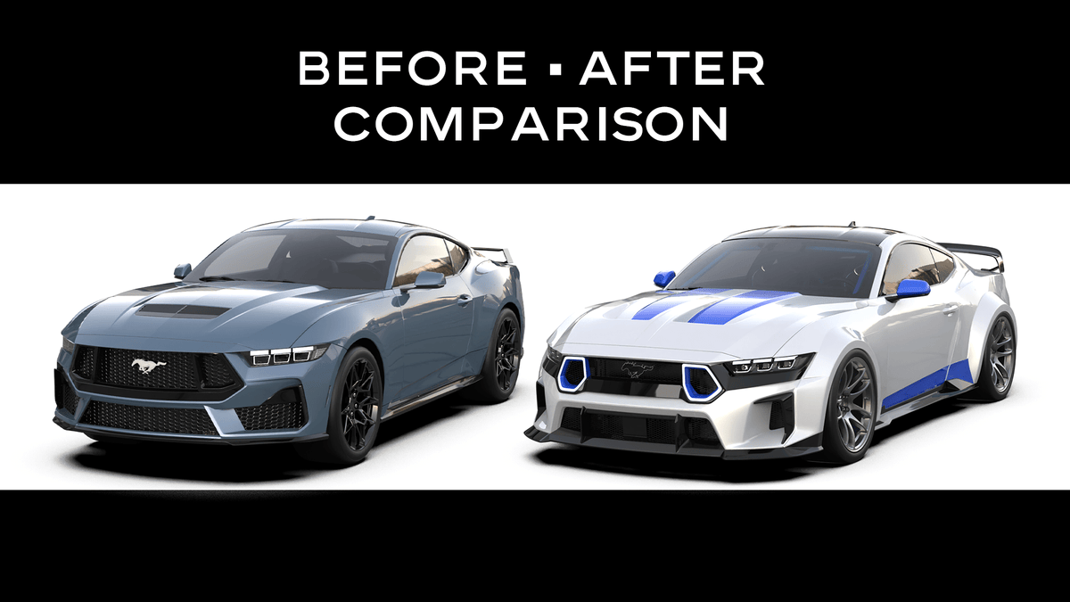 ROBOT Ford Mustang S650 JEDI FRP/ WCF Body Kit & Widebody Kit for Ford Mustang S650 Models Aftermarket Carbon Fiber Part / Bodykit - Robot Bodykits