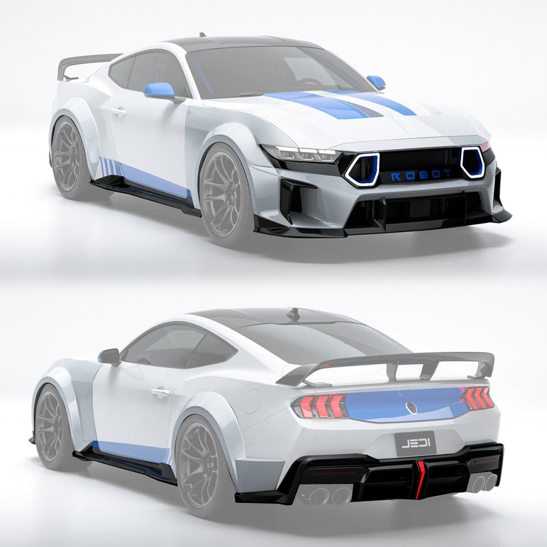 ROBOT Ford Mustang S650 JEDI FRP/ WCF Body Kit & Widebody Kit for Ford Mustang S650 Models Aftermarket Carbon Fiber Part / Bodykit - Robot Bodykits