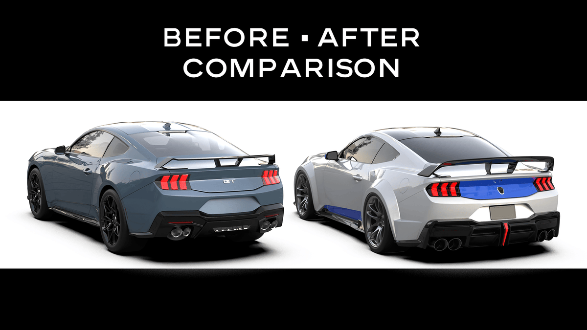 ROBOT Ford Mustang S650 JEDI FRP/ WCF Body Kit & Widebody Kit for Ford Mustang S650 Models Aftermarket Carbon Fiber Part / Bodykit - Robot Bodykits