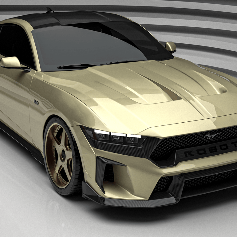 Robot Ford Mustang S650 V1 FRP Bonnet / Hood Aftermarket Carbon Fiber Part / Bodykit - Robot Bodykits