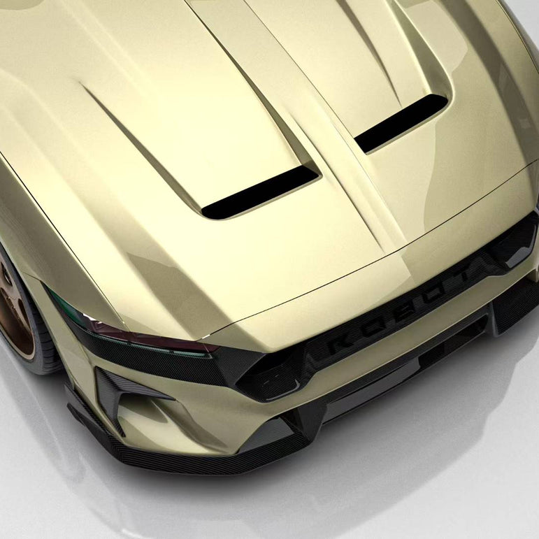 Robot Ford Mustang S650 V1 FRP Bonnet / Hood Aftermarket Carbon Fiber Part / Bodykit - Robot Bodykits