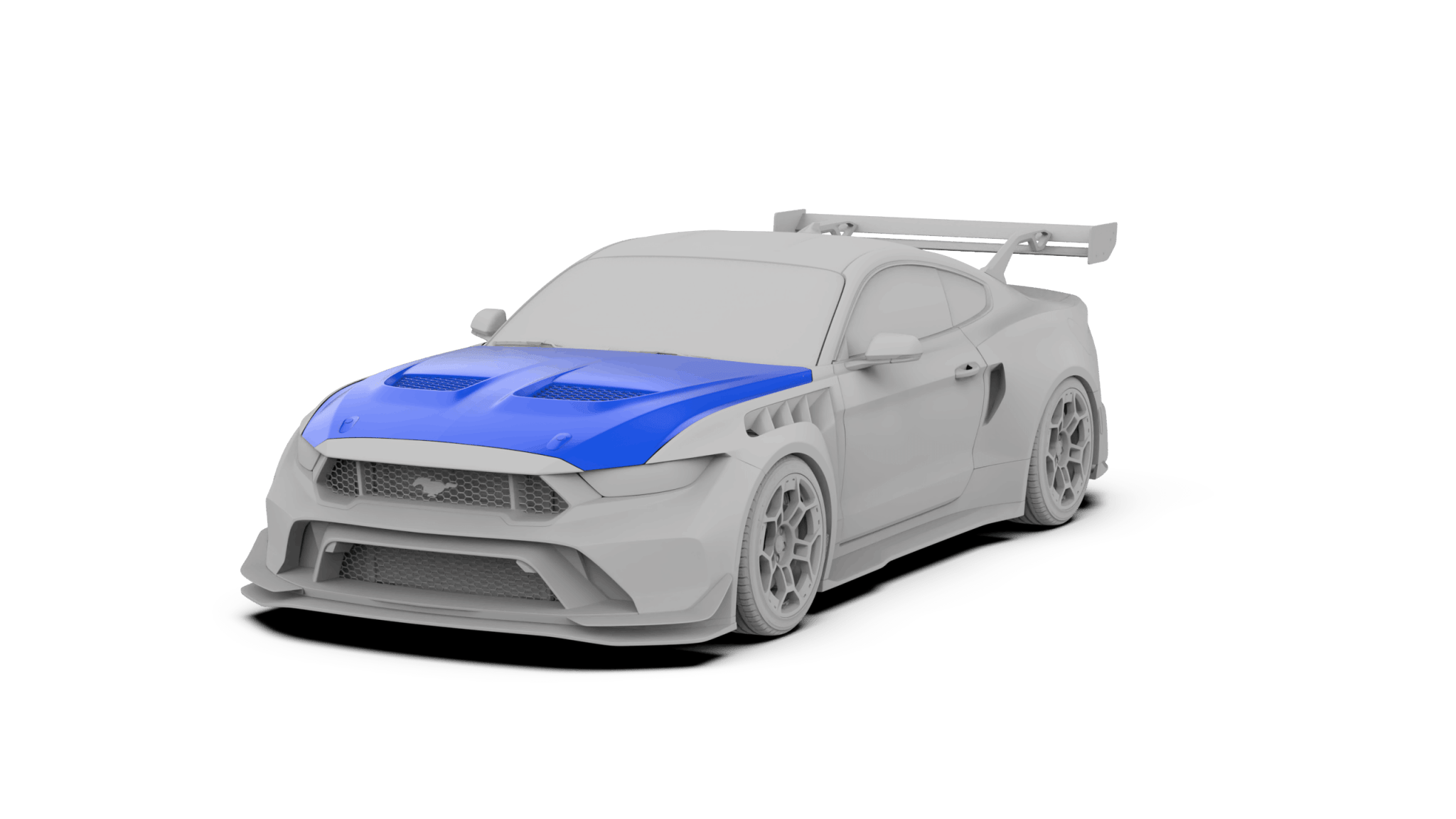 Robot Ford Mustang V5 GTR Widebody Bonnet Options Aftermarket Carbon Fiber Part / Bodykit - Robot Bodykits