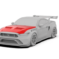 Robot Ford Mustang V5 GTR Widebody Bonnet Options Aftermarket Carbon Fiber Part / Bodykit - Robot Bodykits