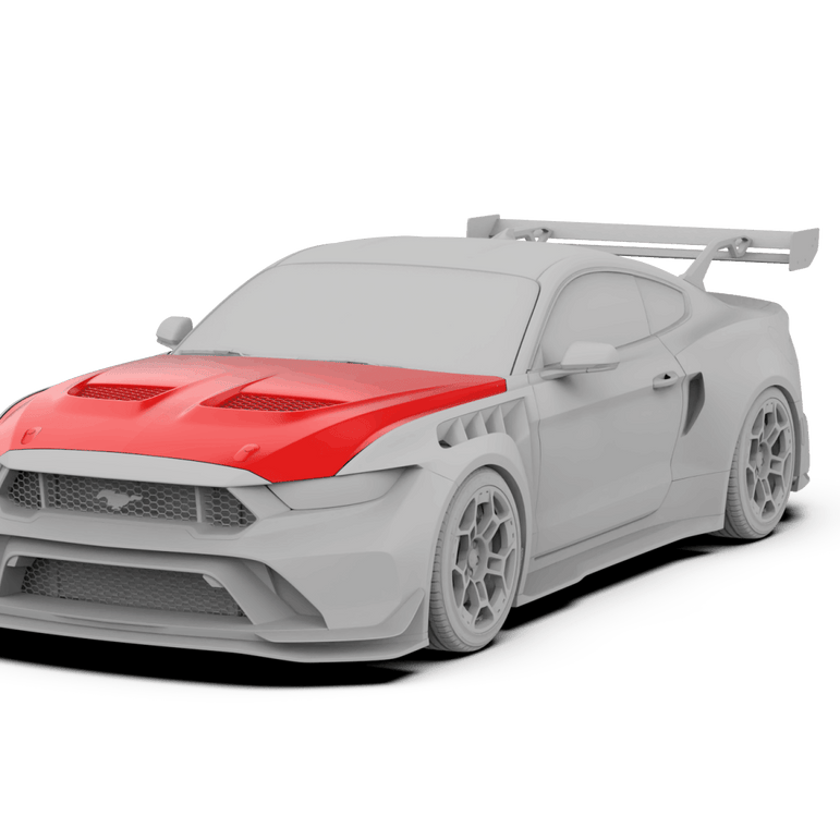 Robot Ford Mustang V5 GTR Widebody Bonnet Options Aftermarket Carbon Fiber Part / Bodykit - Robot Bodykits