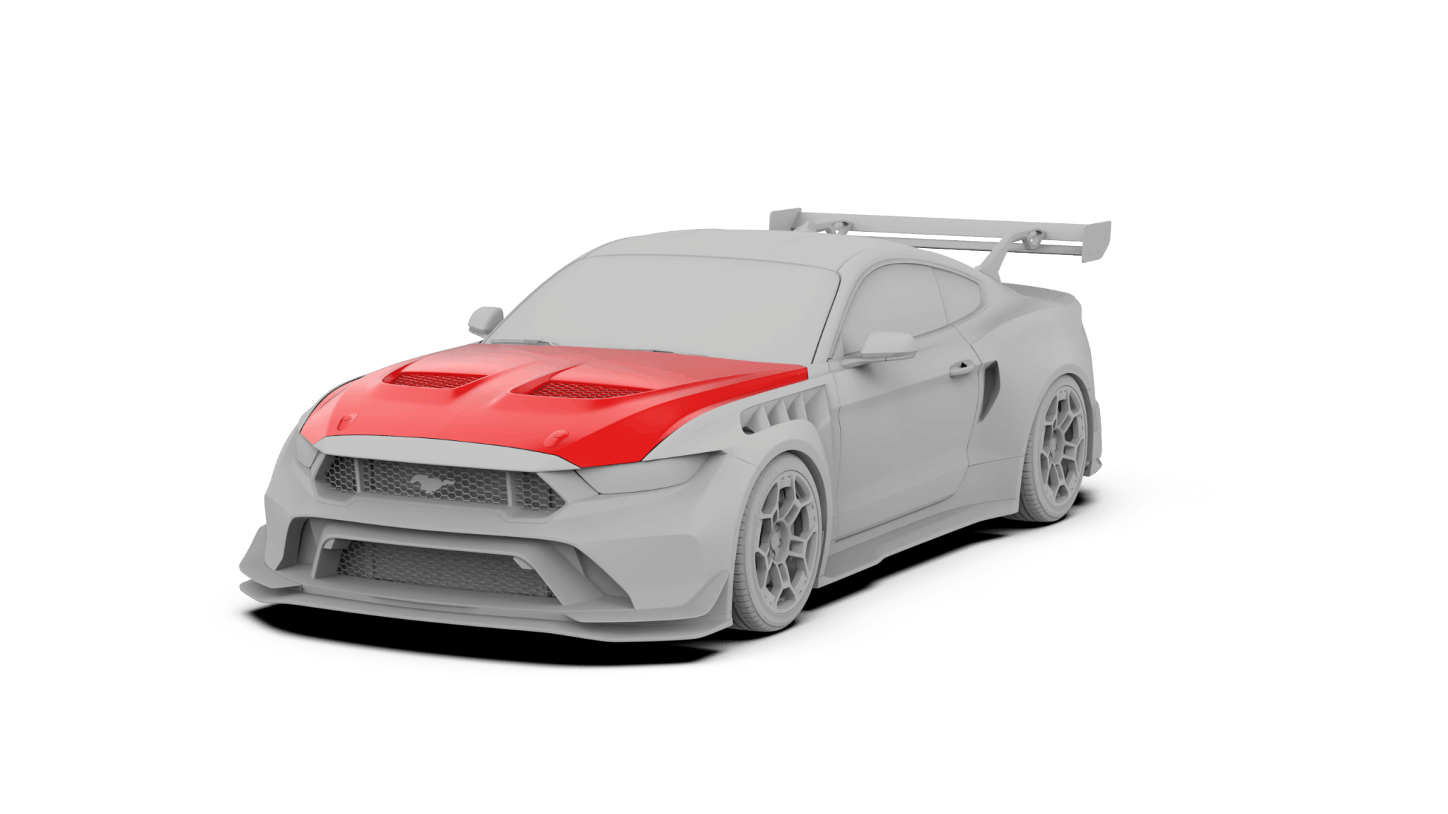 Robot Ford Mustang V5 GTR Widebody Bonnet Options Aftermarket Carbon Fiber Part / Bodykit - Robot Bodykits