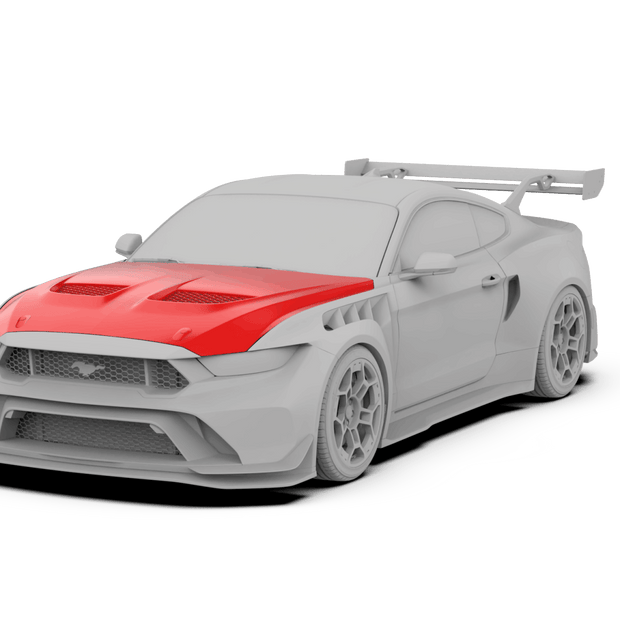 Robot Ford Mustang V5 GTR Widebody Bonnet Options Aftermarket Carbon Fiber Part / Bodykit - Robot Bodykits