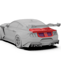 Robot Ford Mustang V5 GTR Widebody Boot/Trunk Options Aftermarket Carbon Fiber Part / Bodykit - Robot Bodykits