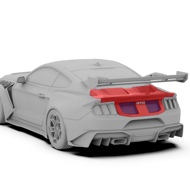 Robot Ford Mustang V5 GTR Widebody Boot/Trunk Options Aftermarket Carbon Fiber Part / Bodykit - Robot Bodykits