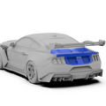 Robot Ford Mustang V5 GTR Widebody Boot/Trunk Options Aftermarket Carbon Fiber Part / Bodykit - Robot Bodykits