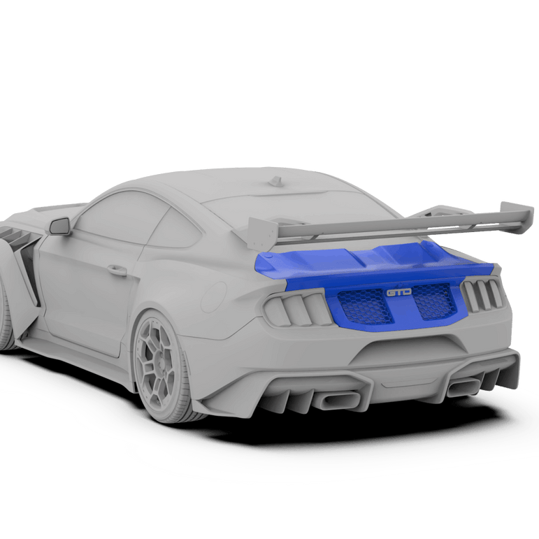 Robot Ford Mustang V5 GTR Widebody Boot/Trunk Options Aftermarket Carbon Fiber Part / Bodykit - Robot Bodykits