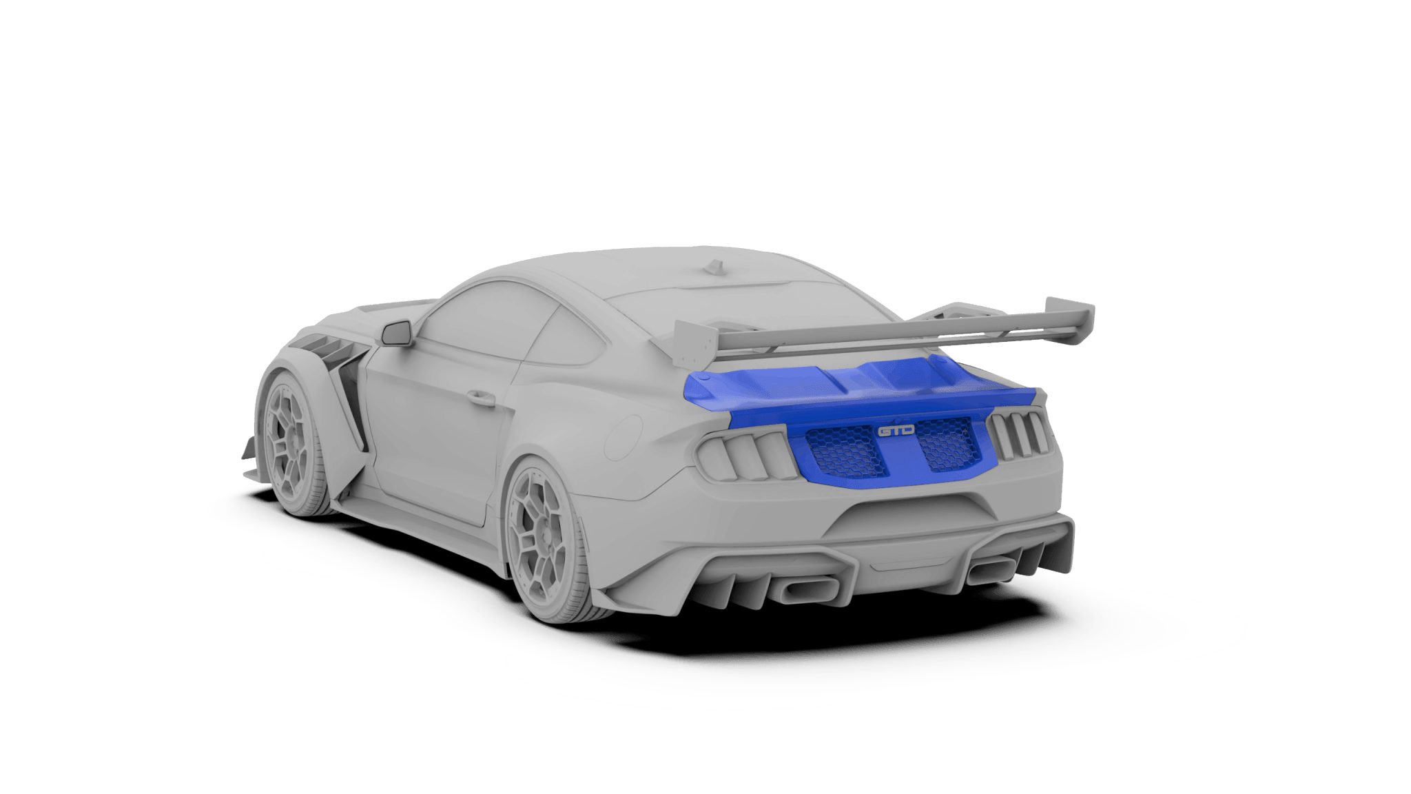 Robot Ford Mustang V5 GTR Widebody Boot/Trunk Options Aftermarket Carbon Fiber Part / Bodykit - Robot Bodykits