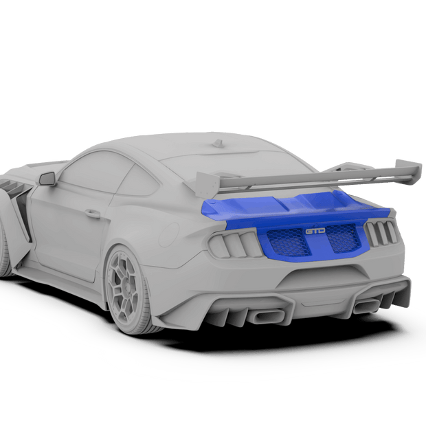 Robot Ford Mustang V5 GTR Widebody Boot/Trunk Options Aftermarket Carbon Fiber Part / Bodykit - Robot Bodykits