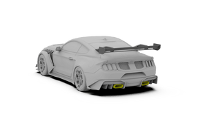 Robot Ford Mustang V5 GTR Widebody Exhaust Option