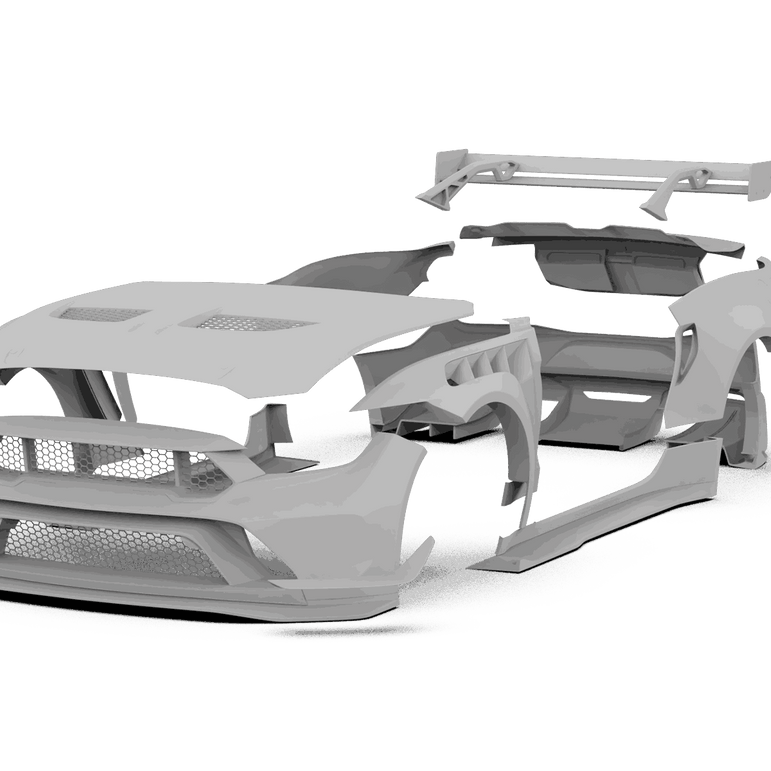 Robot Ford Mustang V5 GTR Widebody Kit for S550.1 & S550.2 Aftermarket Carbon Fiber Part / Bodykit - Robot Bodykits