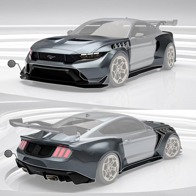 Robot Ford Mustang V5 GTR Widebody Kit for S550.1 & S550.2 Aftermarket Carbon Fiber Part / Bodykit - Robot Bodykits