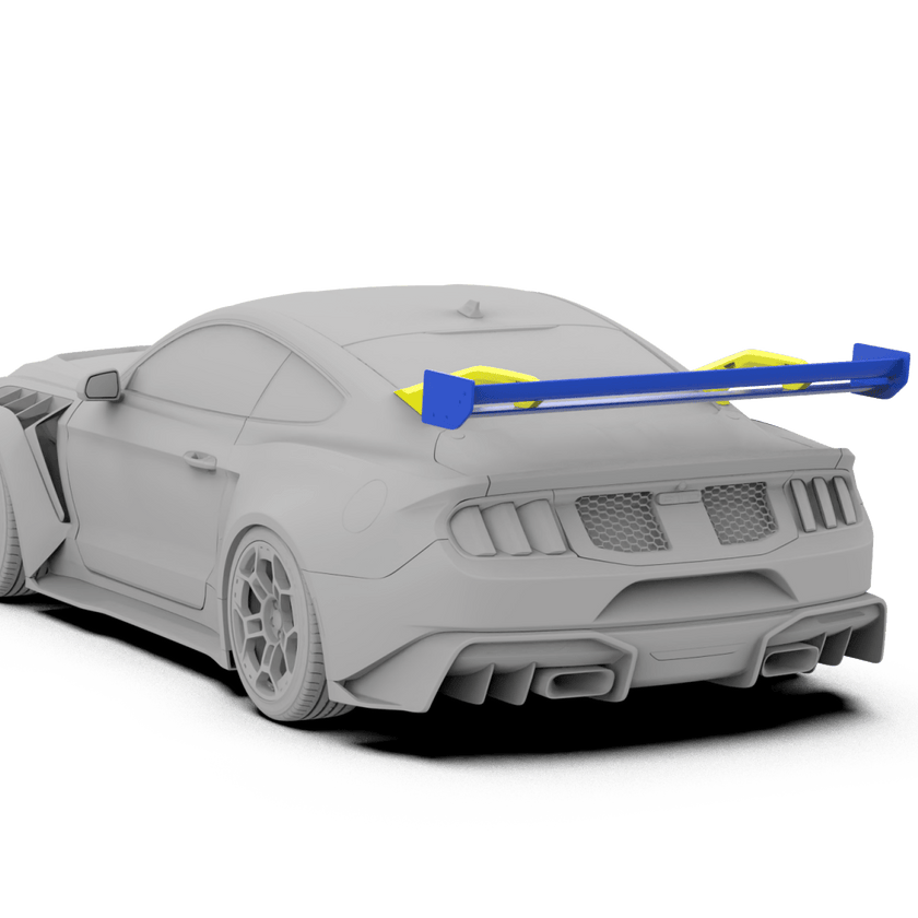 Robot Ford Mustang V5 GTR Widebody Spoiler/Wing for S550.1, S550.2 & S650 Aftermarket Carbon Fiber Part / Bodykit - Robot Bodykits