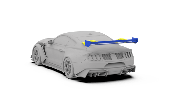 Robot Ford Mustang V5 GTR Widebody Spoiler/Wing for S550.1, S550.2 & S650 Aftermarket Carbon Fiber Part / Bodykit - Robot Bodykits