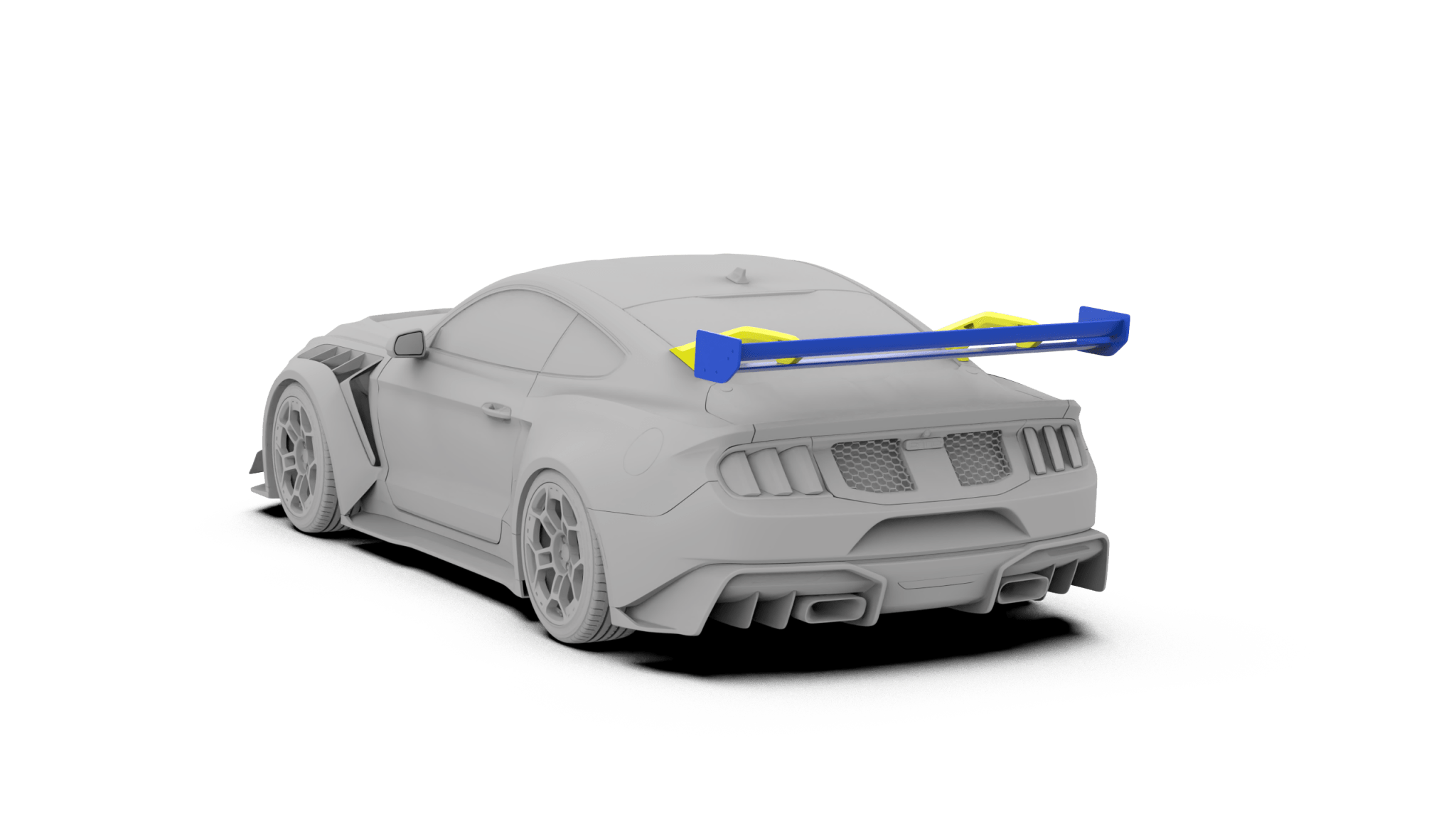 Robot Ford Mustang V5 GTR Widebody Spoiler/Wing for S550.1, S550.2 & S650 Aftermarket Carbon Fiber Part / Bodykit - Robot Bodykits