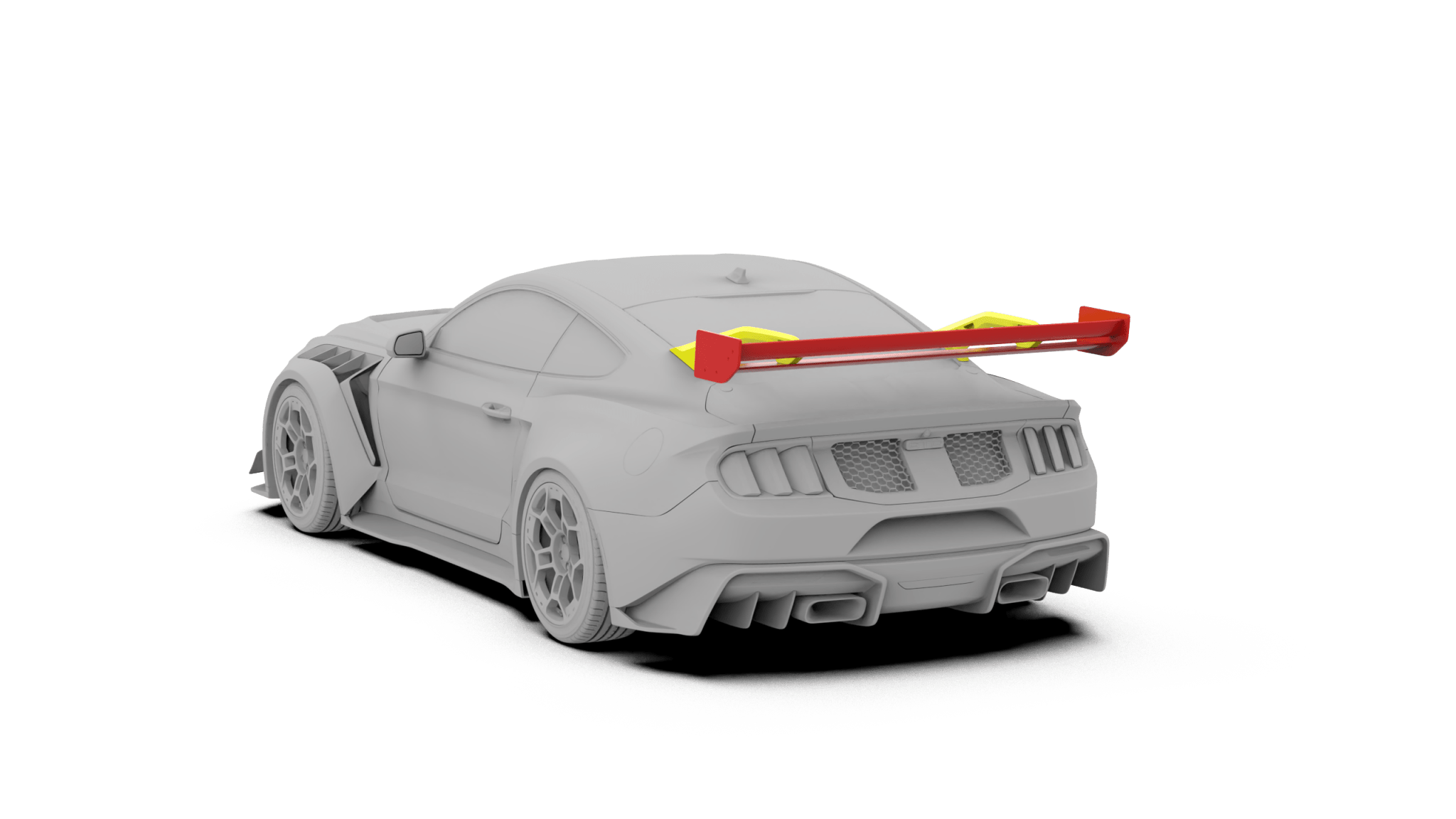 Robot Ford Mustang V5 GTR Widebody Spoiler/Wing for S550.1, S550.2 & S650 Aftermarket Carbon Fiber Part / Bodykit - Robot Bodykits