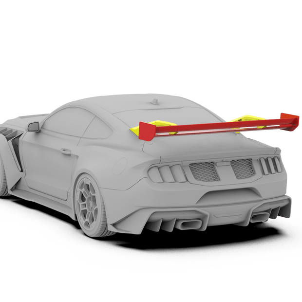 Robot Ford Mustang V5 GTR Widebody Spoiler/Wing for S550.1, S550.2 & S650 Aftermarket Carbon Fiber Part / Bodykit - Robot Bodykits