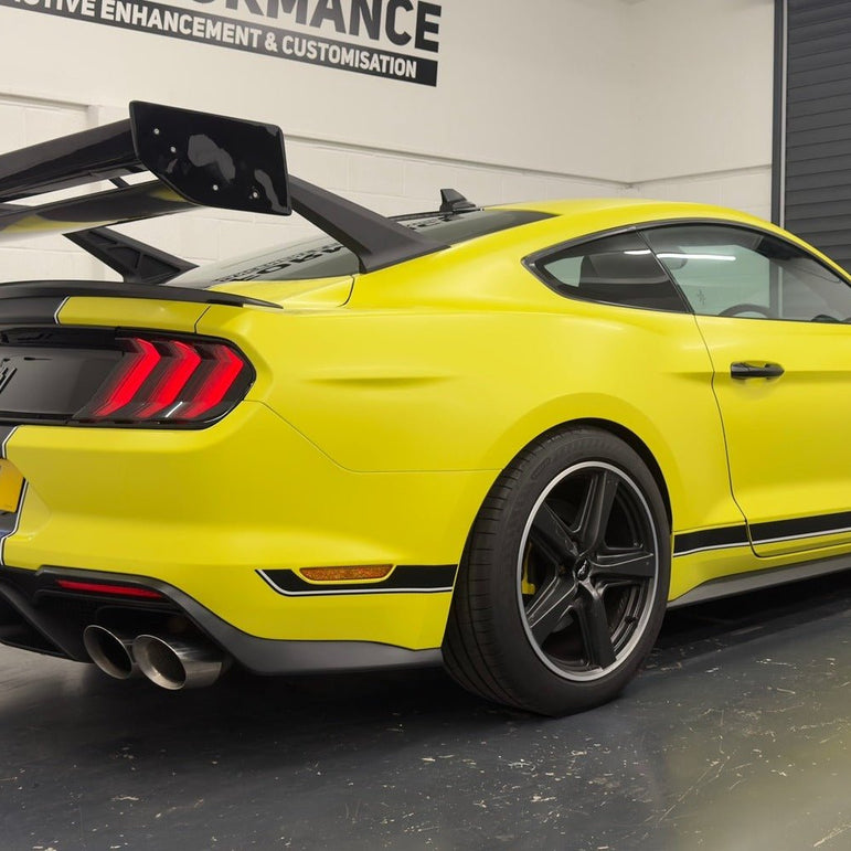 Robot Ford Mustang V5 GTR Widebody Spoiler/Wing for S550.1, S550.2 & S650 Aftermarket Carbon Fiber Part / Bodykit - Robot Bodykits