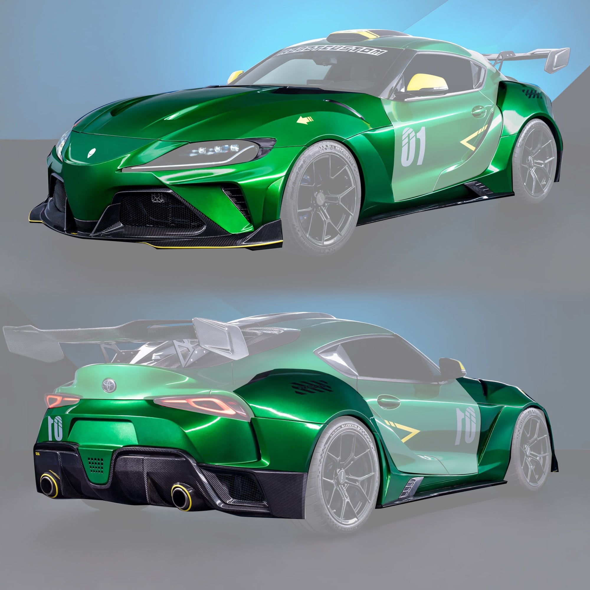 Precision engineered Toyota vehicle illustrating corporate excellence