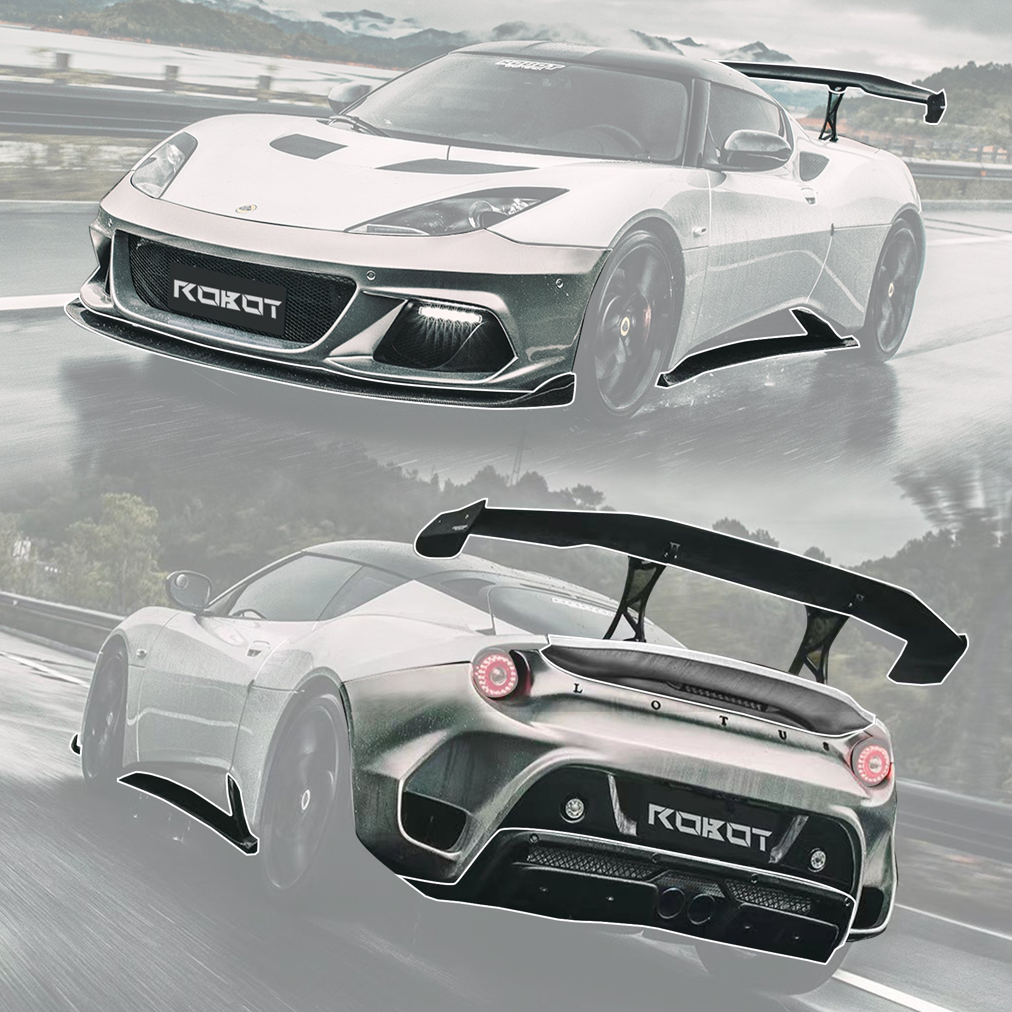 Robot LOTUS EVORA Full FRP / PCF Bodykit GT430 2018 - 2021 Aftermarket Carbon Fiber Part / Bodykit - Robot Bodykits