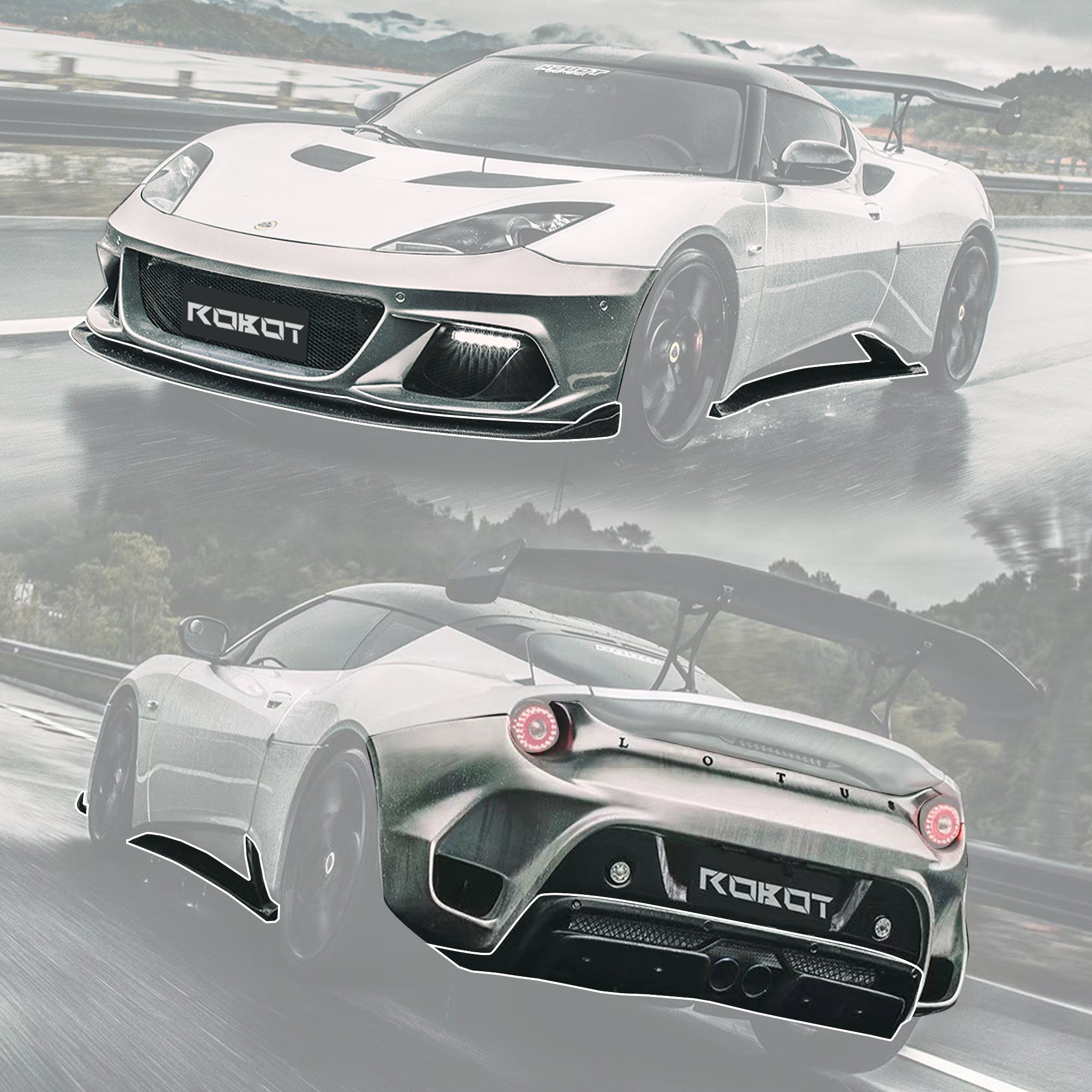 Robot LOTUS EVORA Full FRP / PCF Bodykit GT430 2018 - 2021 Aftermarket Carbon Fiber Part / Bodykit - Robot Bodykits
