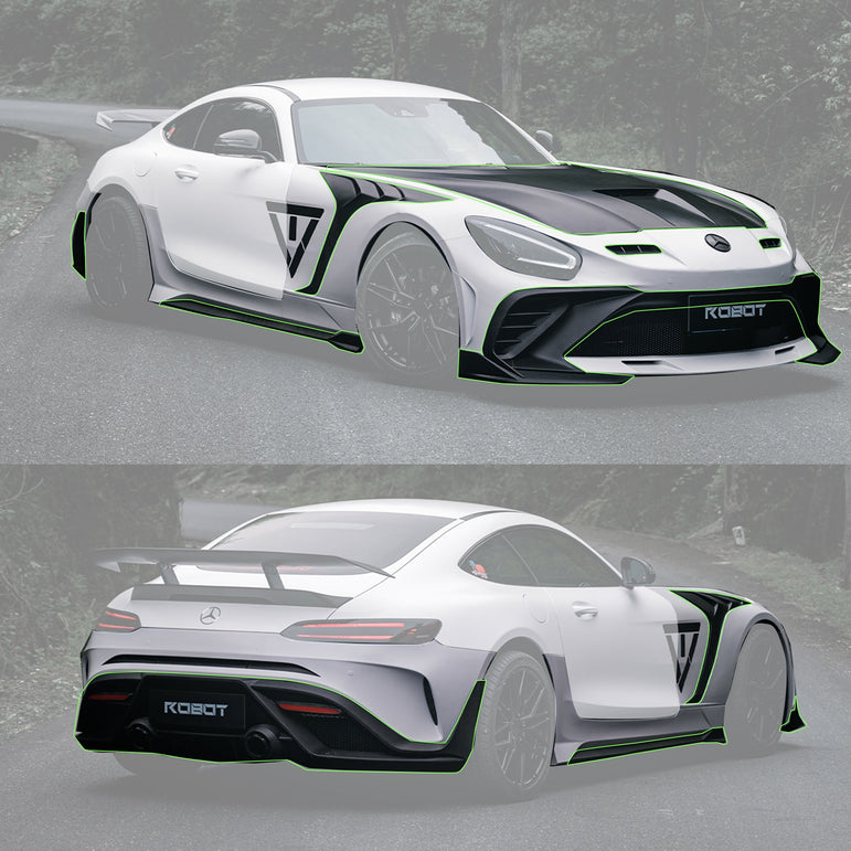 Robot Mercedes AMG GT Fibre Glass Reinforced Complete Body Kit Aftermarket Carbon Fiber Part / Bodykit - Robot Bodykits