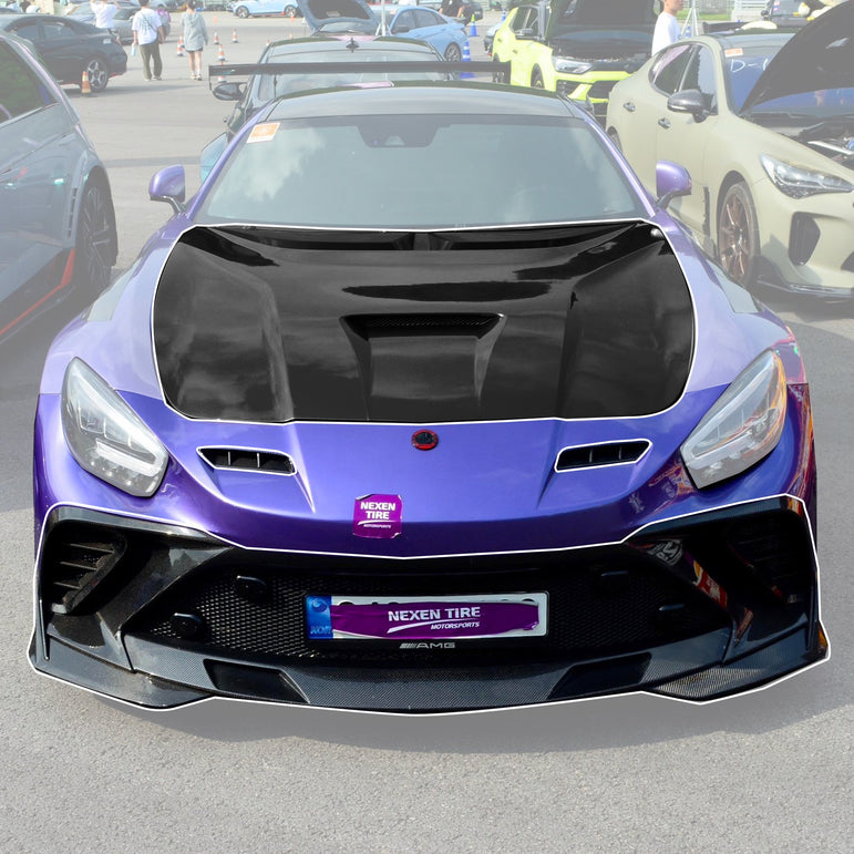 Robot Mercedes AMG GT Fibre Glass Reinforced Front Bumper & Bonnet Aftermarket Carbon Fiber Part / Bodykit - Robot Bodykits
