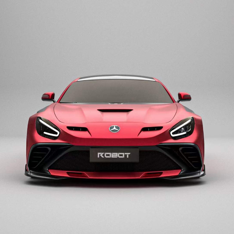 Robot Mercedes AMG GT Fibre Glass Reinforced Front Bumper & Bonnet Aftermarket Carbon Fiber Part / Bodykit - Robot Bodykits
