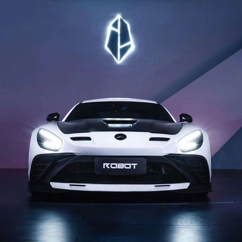 Robot Mercedes AMG GT Fibre Glass Reinforced Front Bumper & Bonnet Aftermarket Carbon Fiber Part / Bodykit - Robot Bodykits