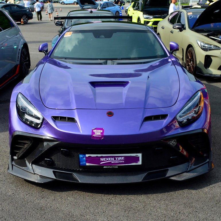 Robot Mercedes AMG GT Fibre Glass Reinforced Front Bumper & Bonnet Aftermarket Carbon Fiber Part / Bodykit - Robot Bodykits