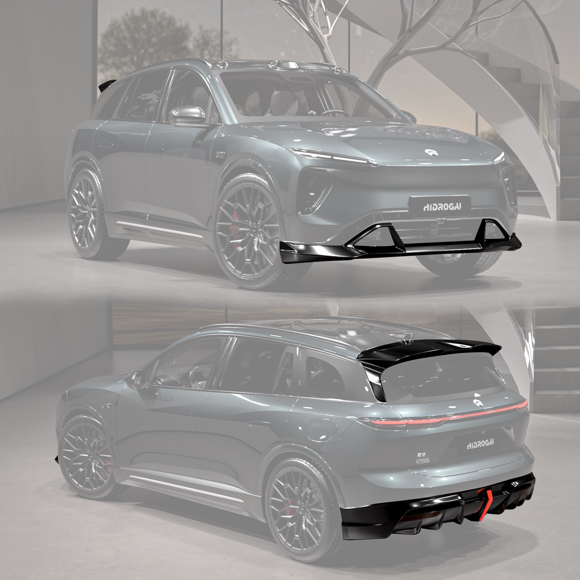Robot NIO 1st Gen ES6 Lowline Bodykit (Hydrogai Series) 2019–2023 Aftermarket Carbon Fiber Part / Bodykit - Robot Bodykits