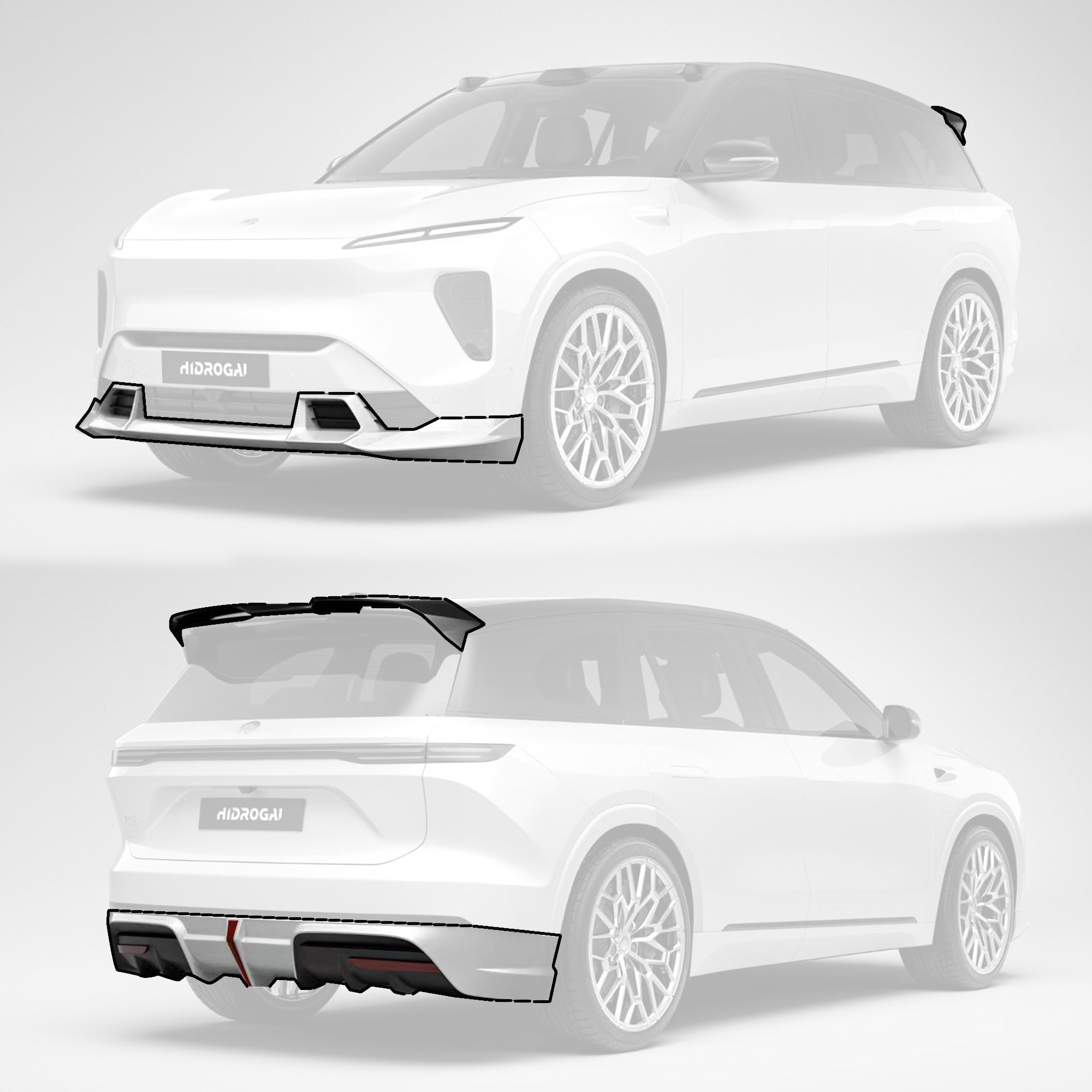 Robot NIO ES8 Lowline Bodykit (Hydrogai Series) 2023 - 2025 Aftermarket Carbon Fiber Part / Bodykit - Robot Bodykits